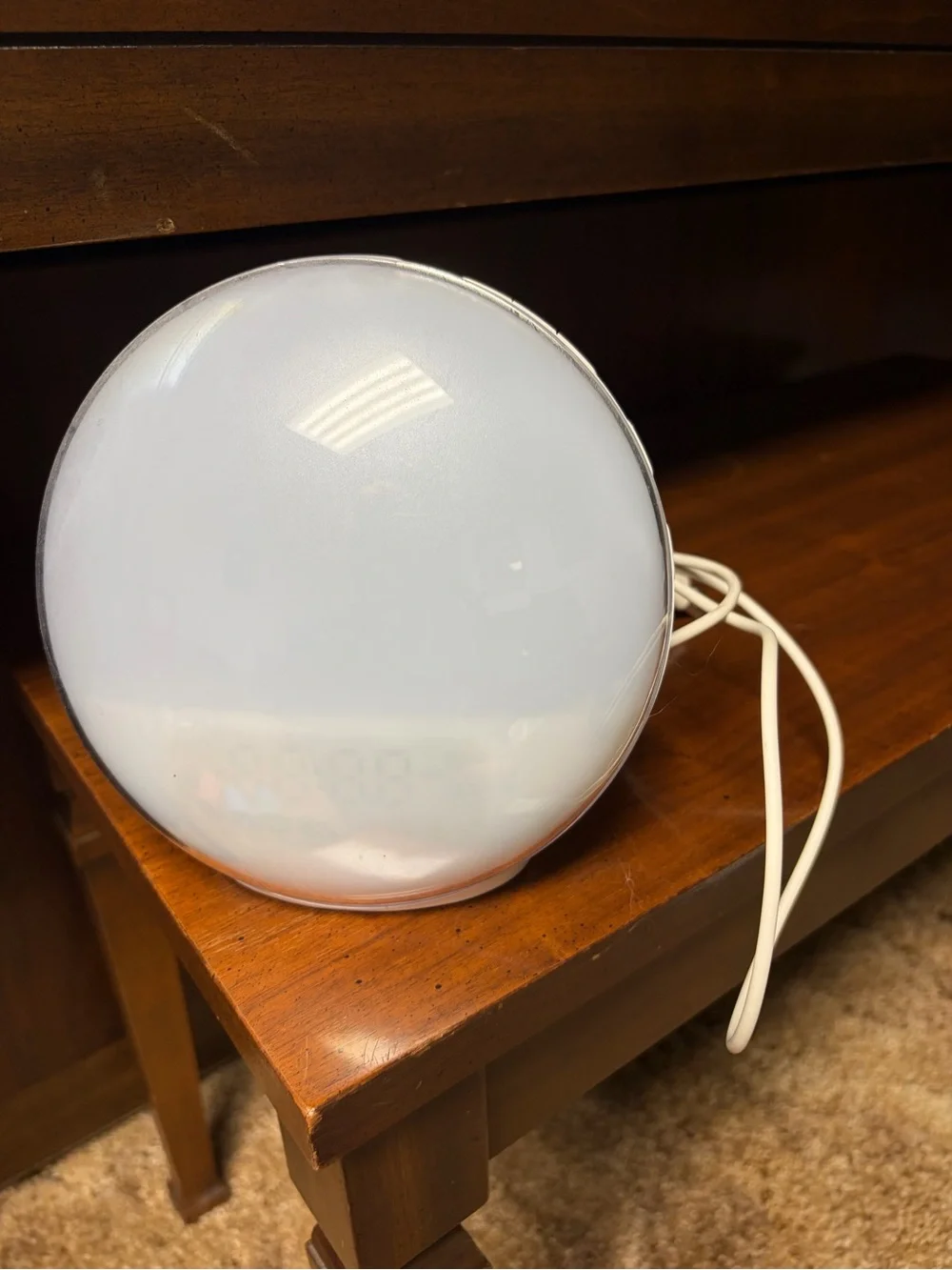 White Sunrise LED Alarm Clock Lamp -
